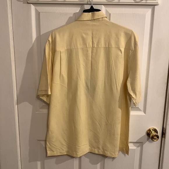 NEW Jamaica Jaxx 100% Silk Men Tropical Button Down Short Sleeve Shirt - Picture 2 of 16